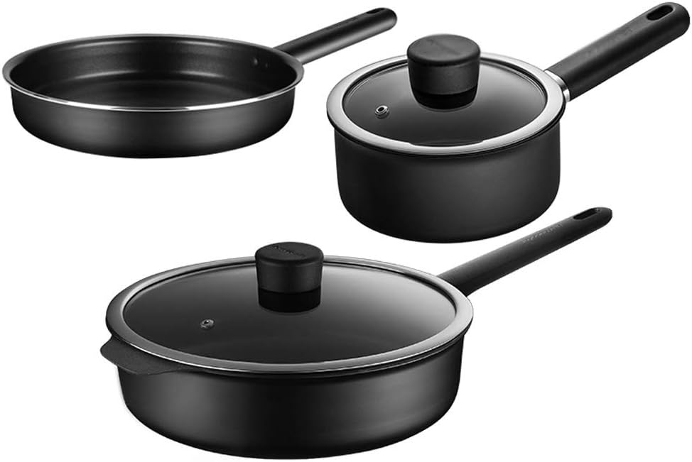 Aluminum Alloy Non Stick Pot Set Multi Functional Cooking Utensils for Household Kitchens Cookware Set