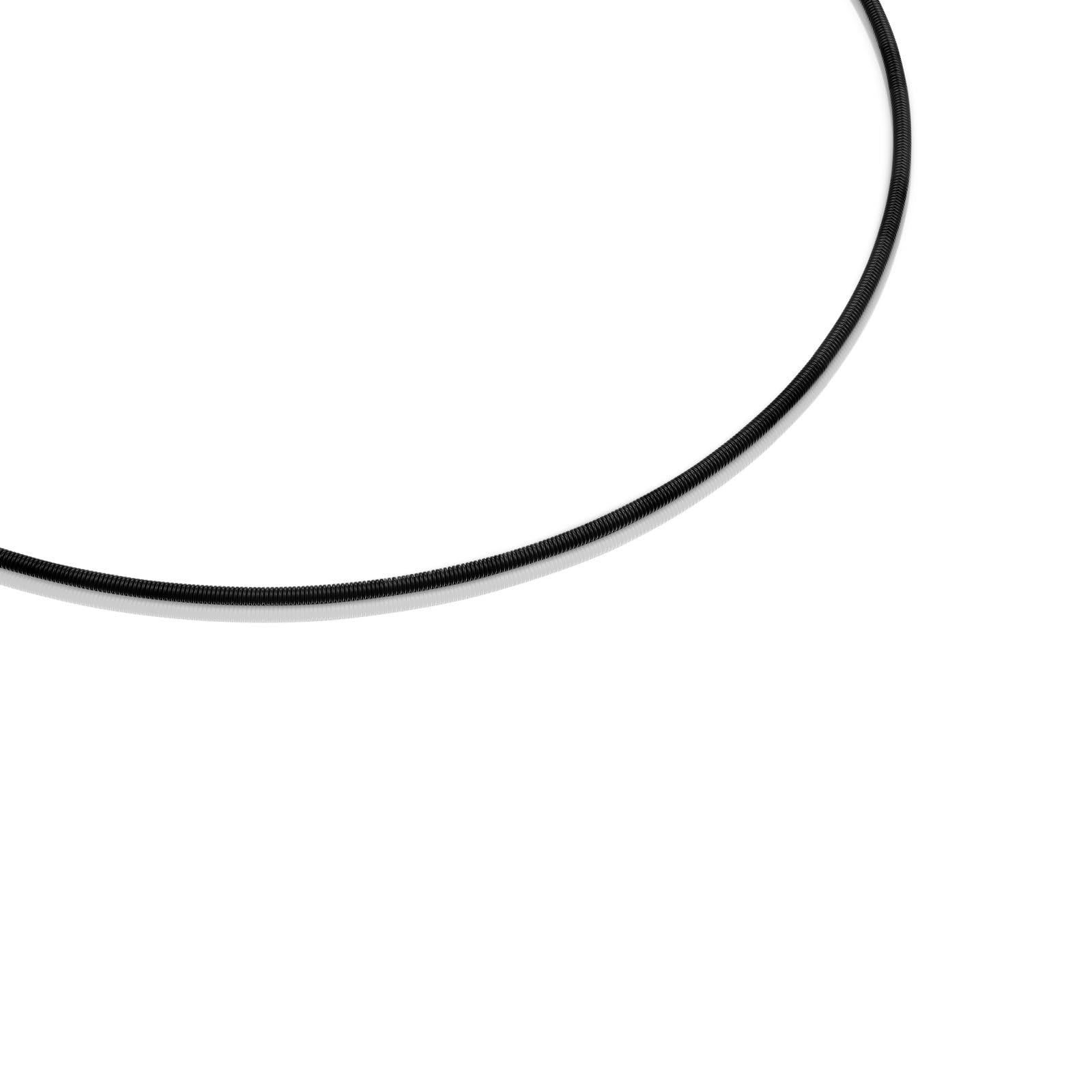 TOUS Collar para Mujer de Acero IP Negro 2 mm, Colección Mesh Tube