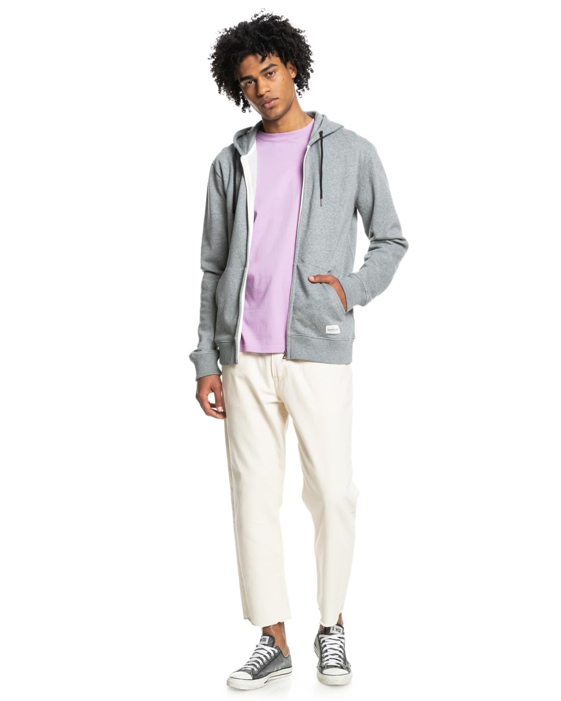 Quiksilver Essentials Zip Terry Maglione Uomo