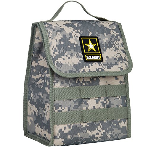 Image of Wildkin Kids Insulated Lunch Bag for Boys and Girls, Lunch Bags is Ideal Size for Packing Hot or Cold Snacks for School and Travel, Mom's Choice Award Winner, BPA-Free (Digital Camo)