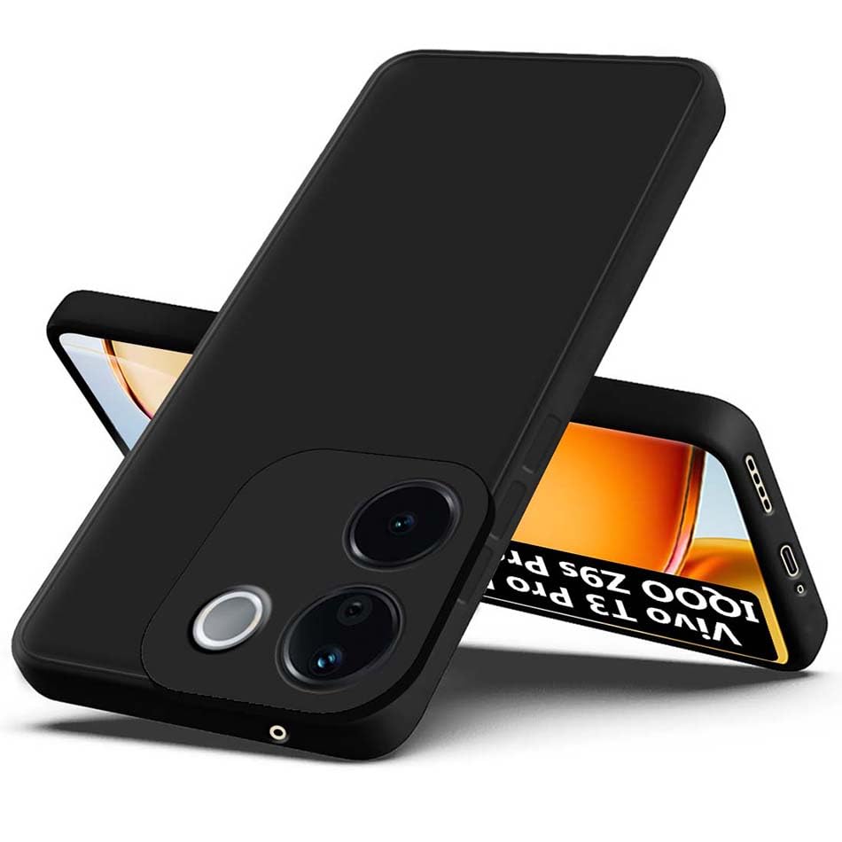 Fashionury Back Cover for iQOO Z9s Pro 5G / Vivo T3 Pro 5G | Camera Bump Protection | Matte Soft Silicon Flexible | Shock Proof Rubberised Back Case Cover for iQOO Z9s Pro 5G / Vivo T3 Pro 5G (Black) (B0DH4M7SNL) Amazon Price History, Amazon Price Tracker
