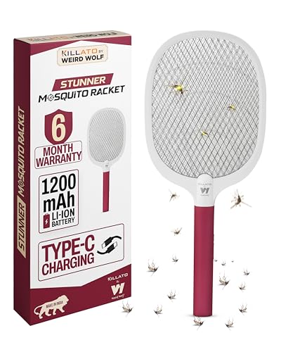 61% OFF on Weird Wolf Heavy Duty Mosquito Racket Bat | Rechargeable Electric Fly Swatter | Mosquito Killer Racquet with Type-C Charging and 6 Months Warranty (Maroon) 61% OFF on Weird Wolf Heavy Duty Mosquito Racket Bat | Rechargeable Electric Fly Swatter | Mosquito Killer Racquet with Type-C Charging and 6 Months Warranty (Maroon)