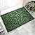 VivaNest Green Leaves Outdoor Indoor Entrance Doormats, Absorbent Durable Heavy Duty Welcome Front Door Mat,Thick Natural Rubber Back,Easy Clean Entryway Mat 17x30 Inch, Low Profile
