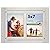 Americanflat Collage Picture Frame in Aspen White with Three Displays Textured MDF and Polished Glass for Wall and Tabletop - 5" x 7"