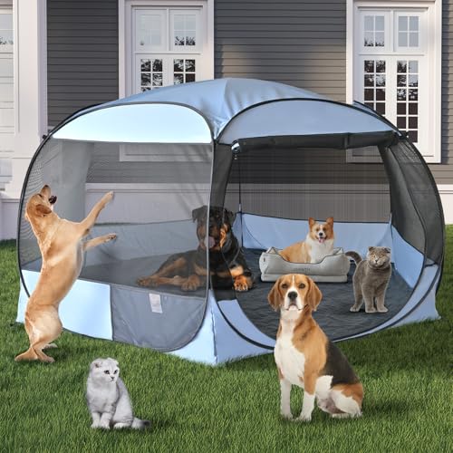XXLarge Popup Portable Dog Houses, 10'x4.8'H...