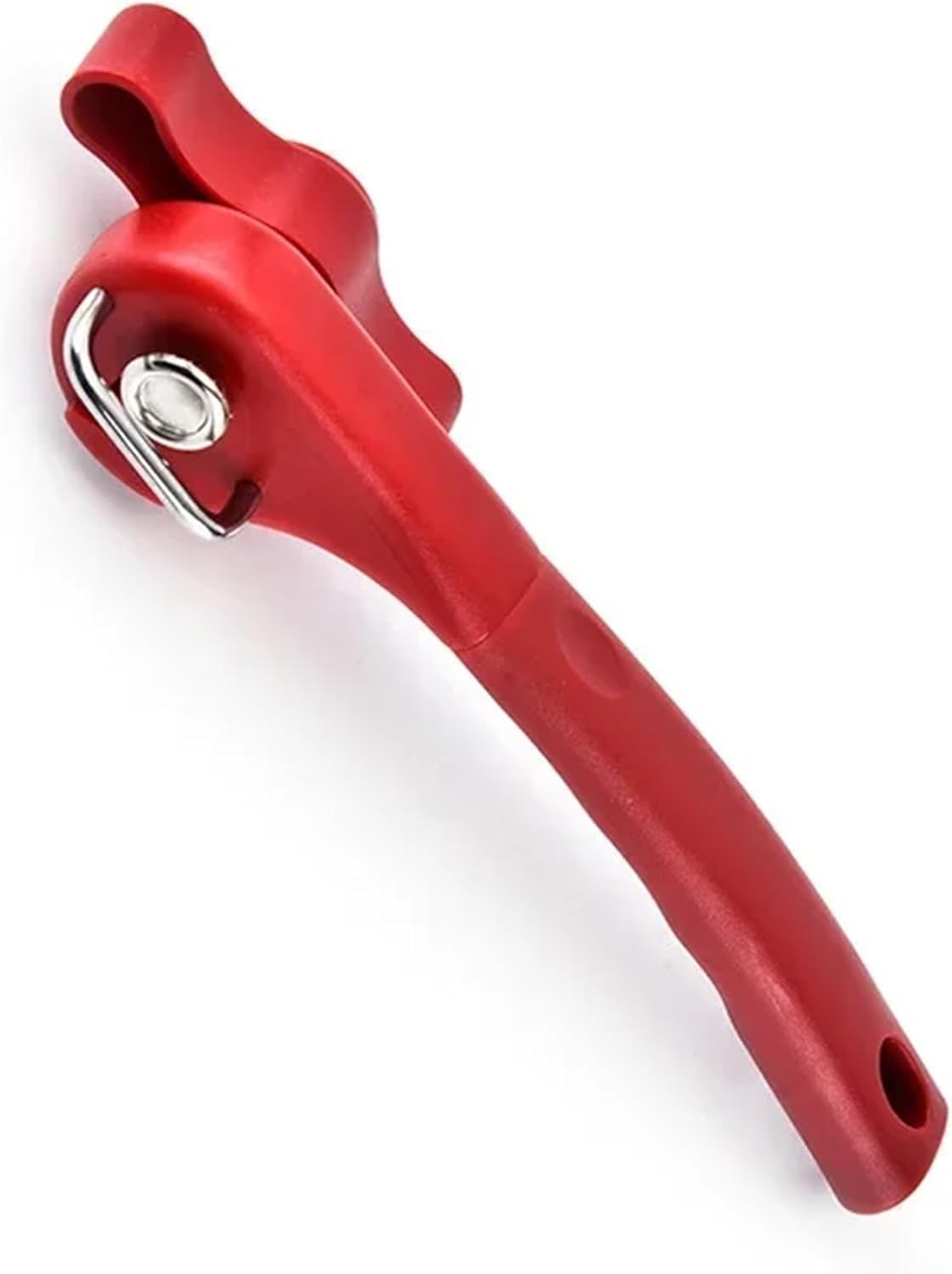 Can Opener Professional Manual Stainless Steel Jar Opener Safety Side Cut Bottle Openers Household Tools Kitchen Accessories(Curved Handle E)