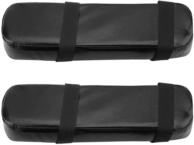 Fditt 1 Pair of Memory Foam Armrest Pads Soft Office Chair Elbow Supporting PU Leather Cushion