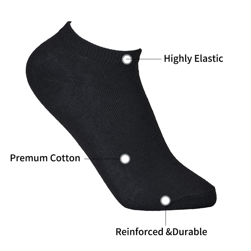 Women's Cotton Ankle Socks - 6 Pack Performance Comfort No Show Socks - Breathable Thin Athletic Socks2