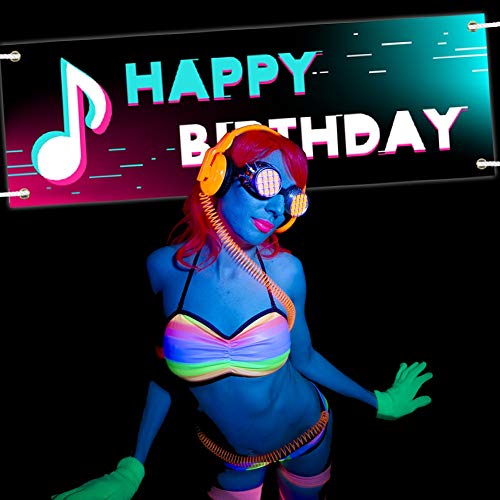 image for Happybell TIK Tok Happy Birthday Banner Birthday Decorations Yard Sign