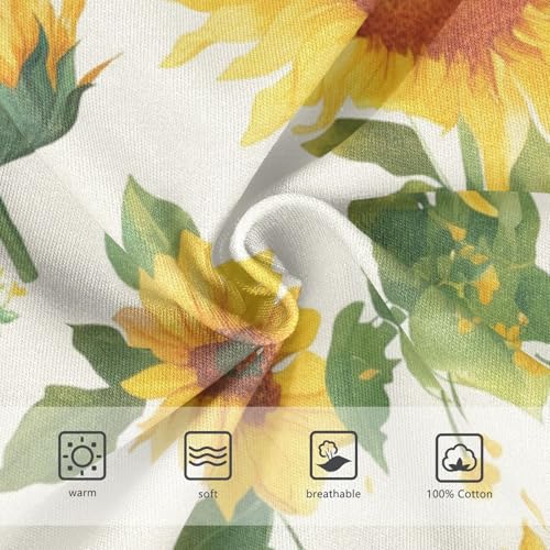 KLL Sunflower Pattern Little Boys Soft Athletic Underwear Cute Children Panties3