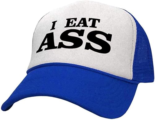 I EAT Ass - Sombrero de camionero de estilo retro