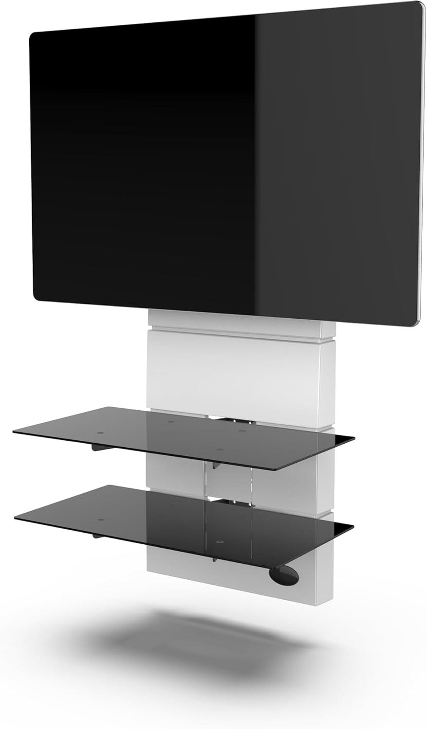 Meliconi Ghost Design 3500 Rotation White Matt Wall Mount for TVs from 32 to 65 Inches / 32 to 65 Inches/VESA 200/300 / 400 mm