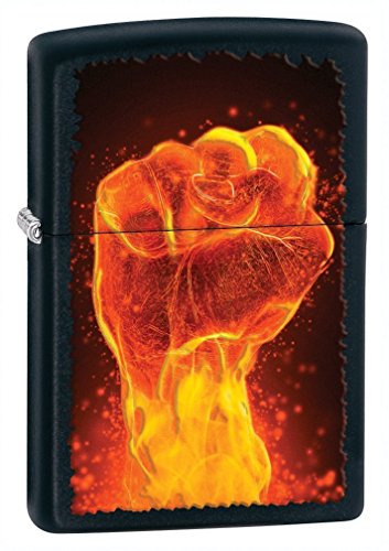 Zippo Black Matte Fire Fist Encendedor miniatura 1