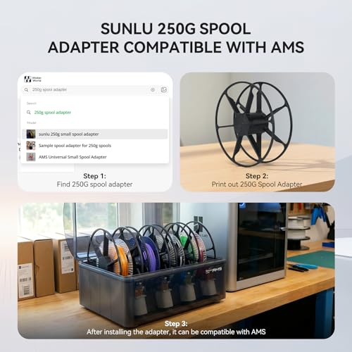 Image of SUNLU PLA+2.0 3D Printer Filament Bundle, Multicolor PLA+ Filament 1.75mm, 0.25kg per Spool, 8 Pack, 2kg Total, Roasted Chestnut Black+Bone White+Grey+Coffee+Red+Klein Blue+Vivid Yellow+Green