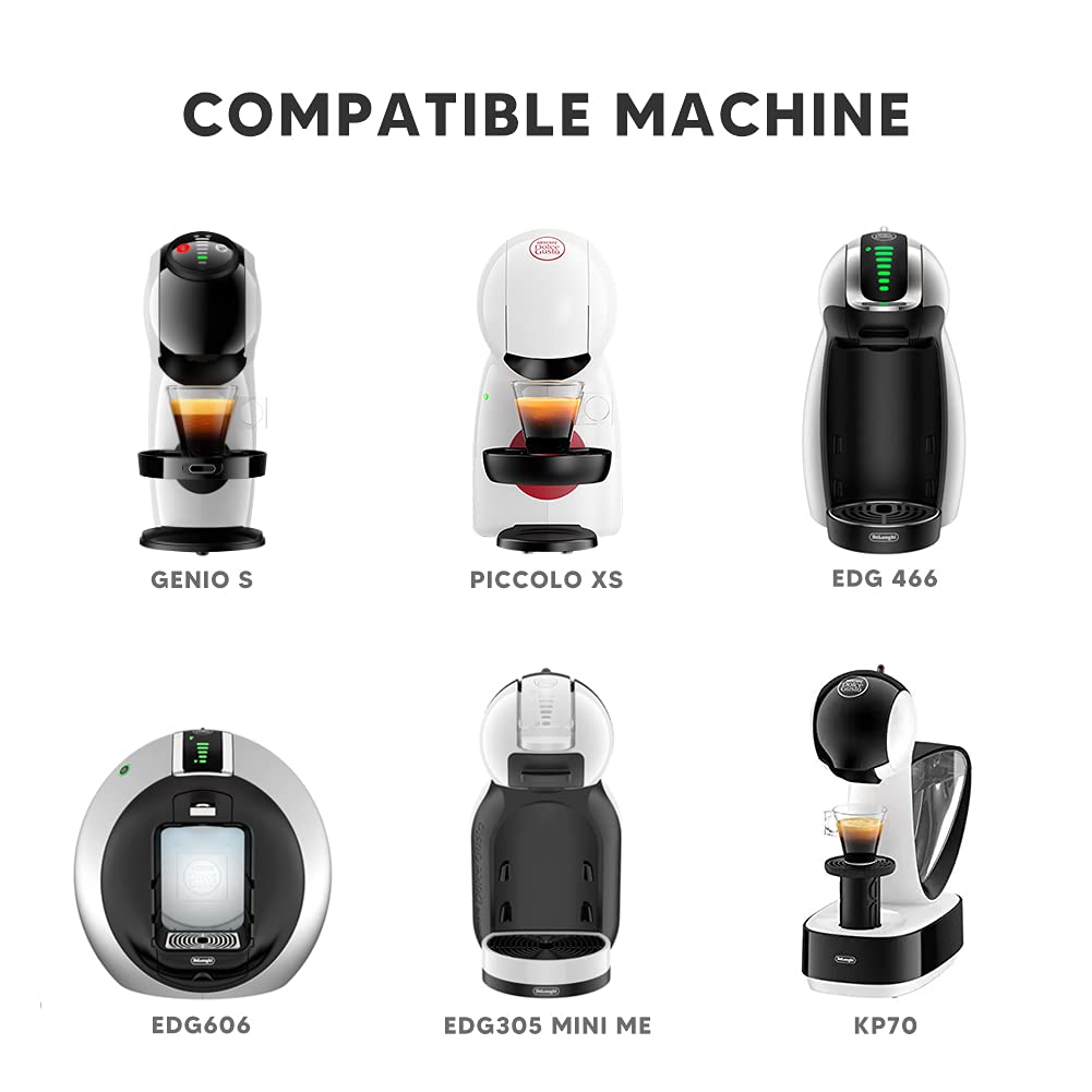 Adaptador para cápsulas de café compatible con Genio S y Piccolo XS, HAILASRE Portacápsulas para cápsulas OriginalLine Nes desechable, accesorio para cafetera Nes-presso en Dolce Gusto