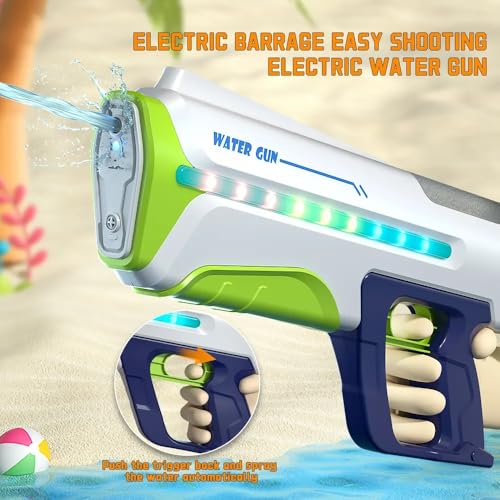 Image of Super Soaker Pro Water Gun - High Pressure, Long-Range, Automatic Water Blaster for Adults and Kids with Ergonomic Grip for Ultimate Comfort During Epic Water Fights