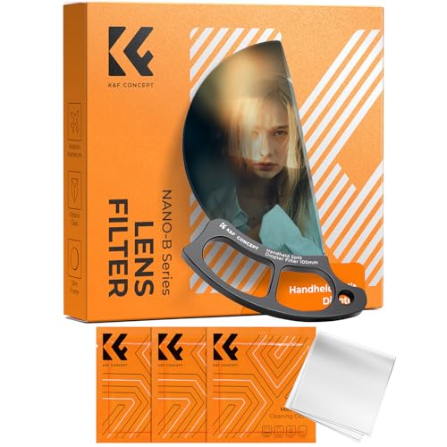 K&F Concept 100mm Diopter Filter Optical Glass Prism