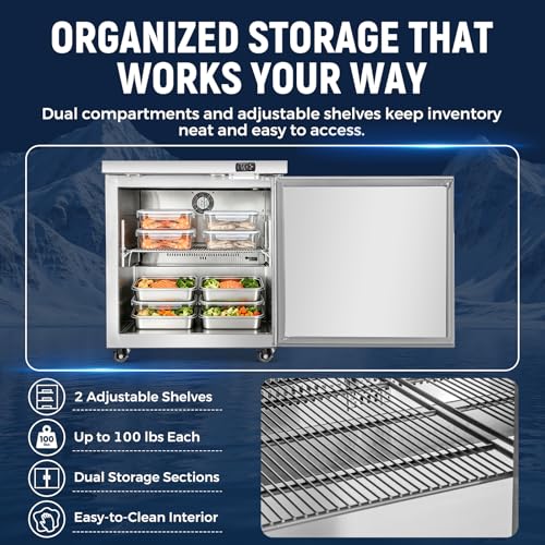 Image of Commercial Refrigerator, 29 Inch, 6.7 Cu.Ft Undercounter