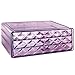 Ikee Design Purple 9-Drawer Diamond Pattern Jewelry & Cosmetic Storage Caddy, 9.75