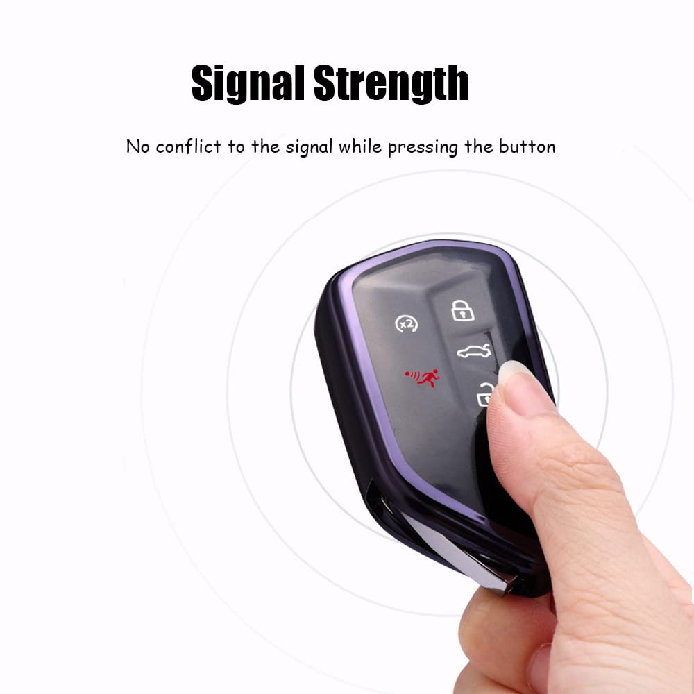 HIBEYO Smartkey - Custodia protettiva per chiave auto, adatta per VW