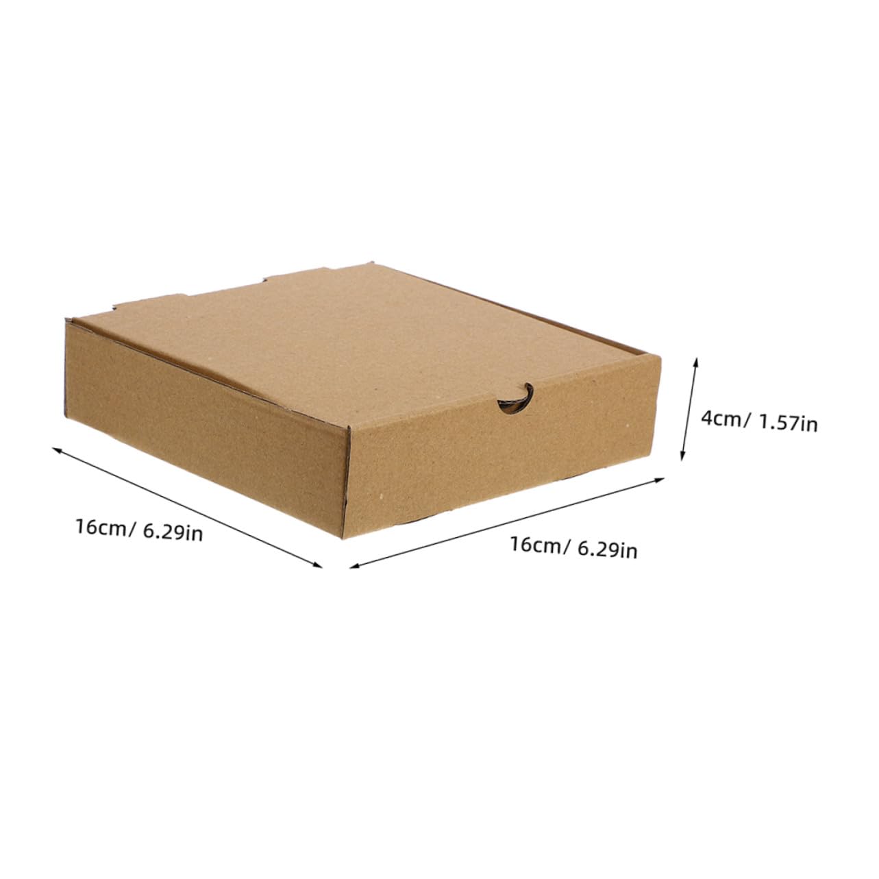 VALICLUD 20 piezas Unidades Cajas Pizza Kraft Resistentes Cartón Corrugado Cuadrados para Galletas y Comida para Llevar