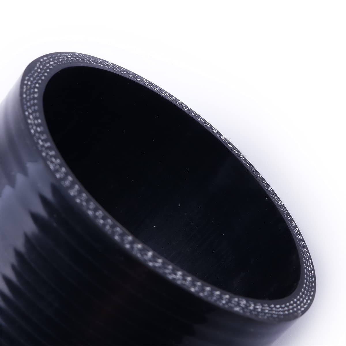 Silikonowy reduktor prosty wąż łączący, ID38, ID51, ID64, ID76, długość 3″ (76 mm), 4-warstwowe wzmocnione turbo/intercooler/rury dolotowe przemysłowe hydrauliczne (3 cale, czarny)