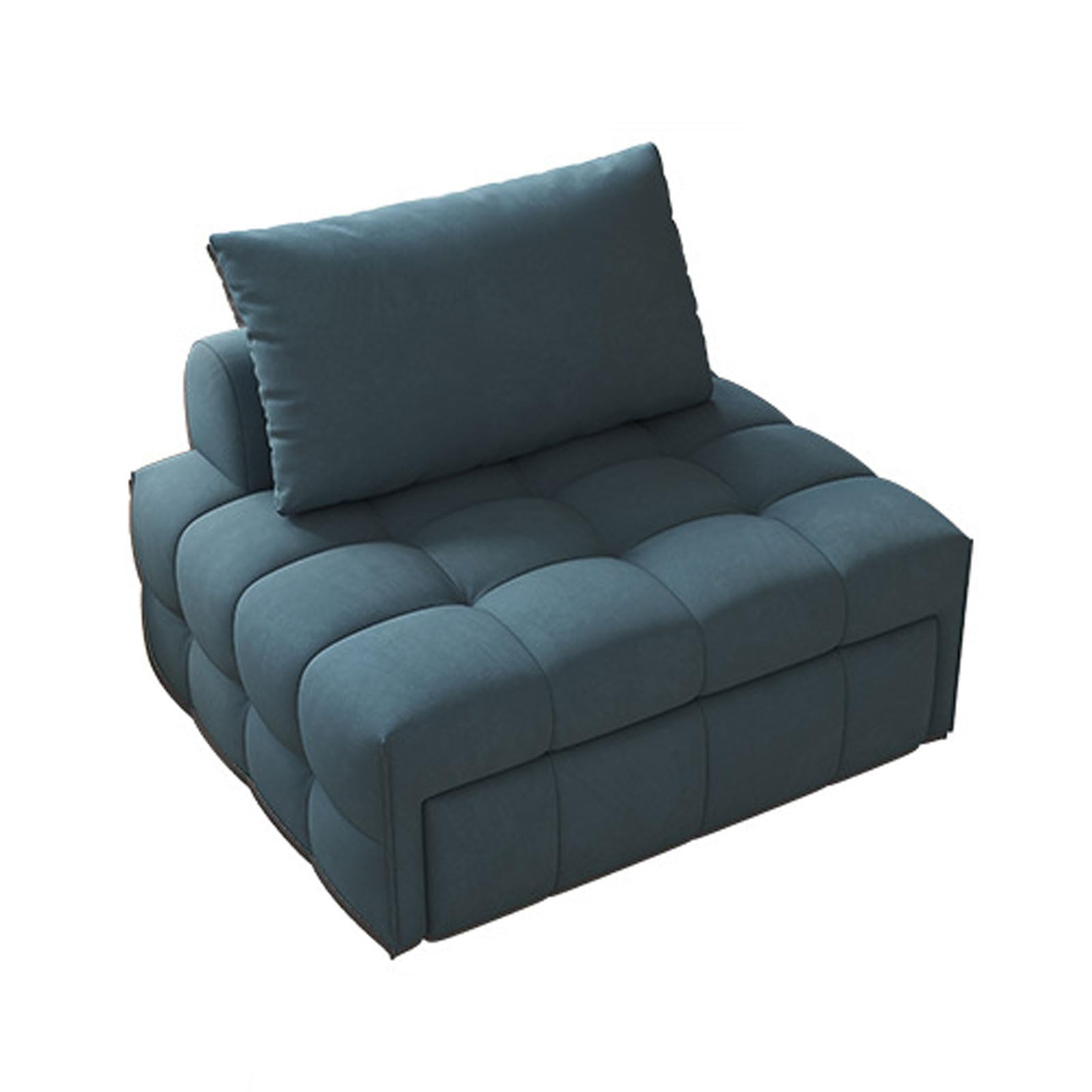 Składana sofa 3 w 1, rozkładane krzesło i kanapa dla małych dzieci, kaktusowe futro do salonu, oszczędność miejsca, niebieska, 85 cm