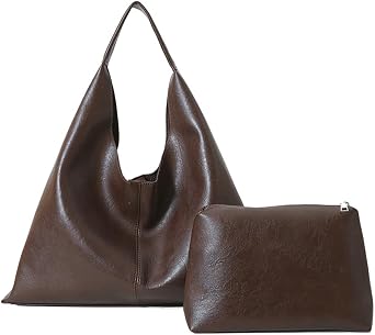 Women Soft Tote Bag Handbags PU Leather Fashion Shoulder Bags with Adjustable Shoulder Strap