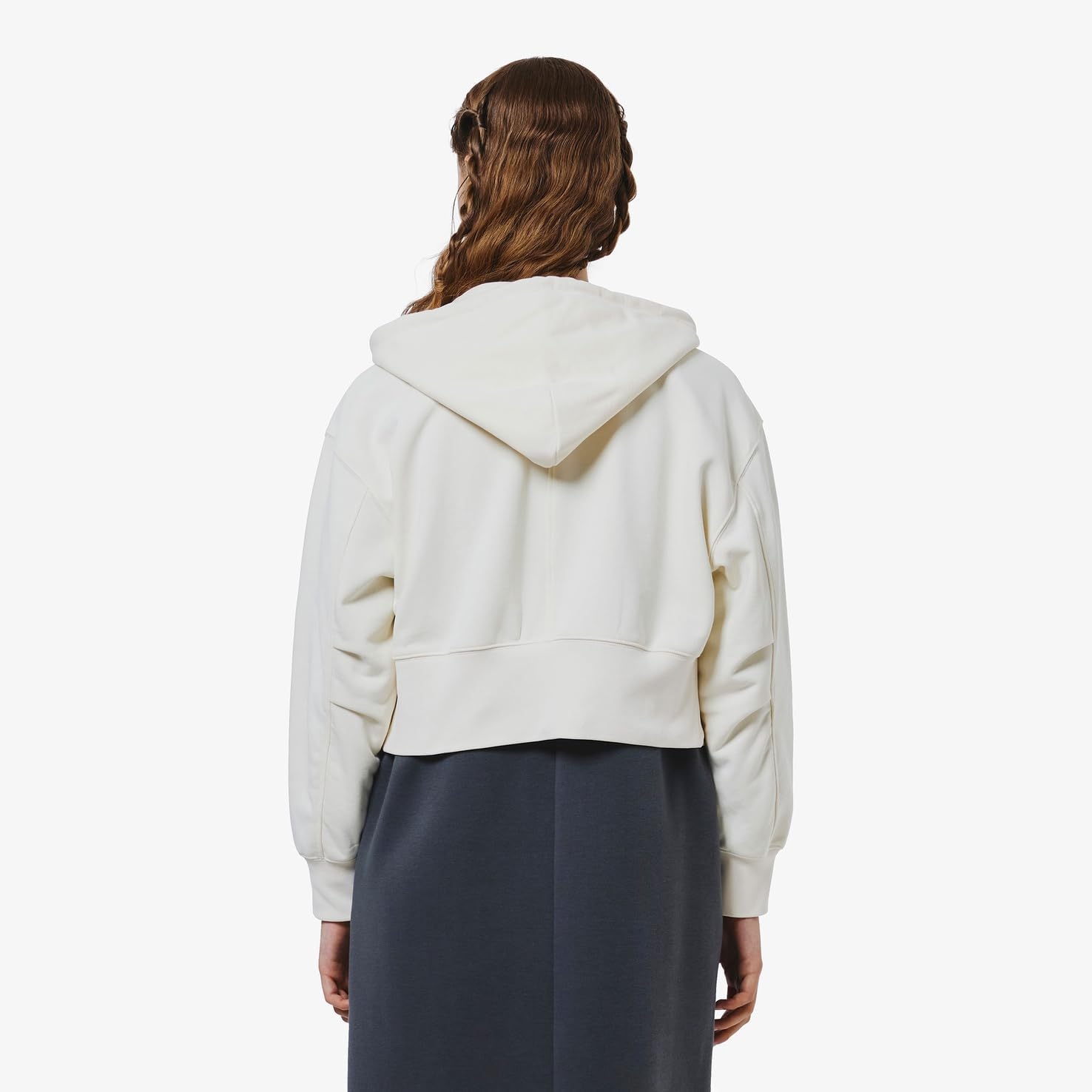 [ラコステ] トレーナー [公式] 裏パイルクロップドジップフーディー レディース