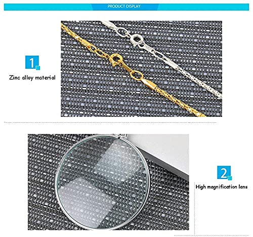 Collier loupe haute définition Wisdom : cadeau idéal de lecture pour aînés - 3