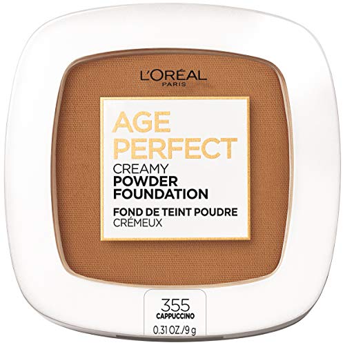 L'Oreal Paris Age Perfect Creamy Powder Foundation Compact, 355 Cappuccino, 0.31 oz.