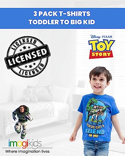 Disney Pixar Cars Tow Mater Lightning McQueen 3 Pack T-Shirts Infant to Big Kid2