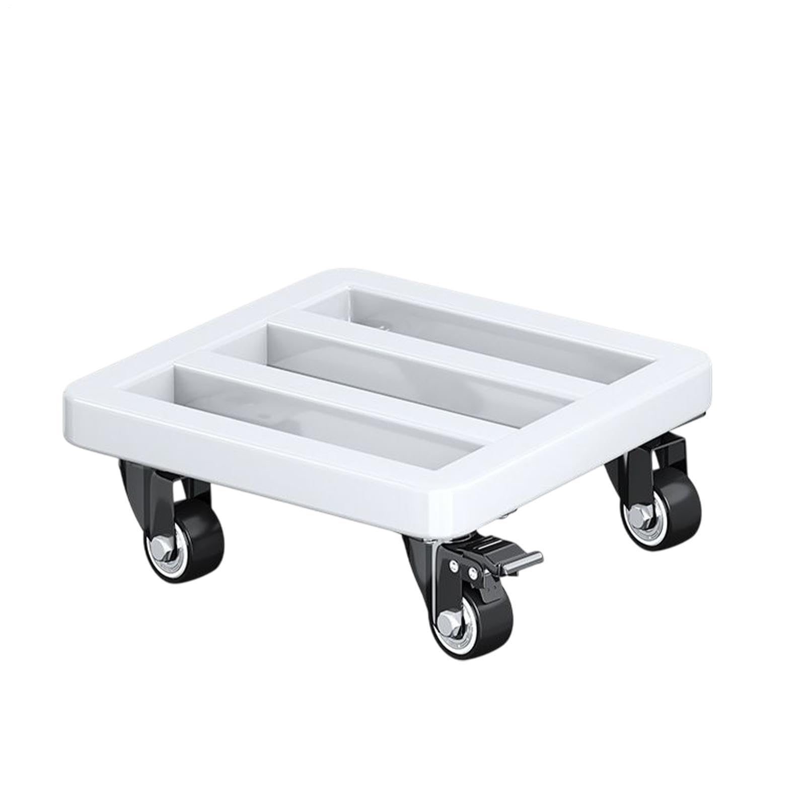 Sottovaso con Ruote Carrello Metallico da 30 cm con Ruote Piovre Girevoli