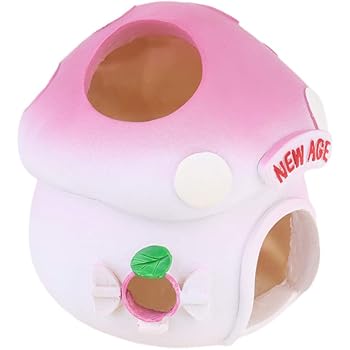 Amazon Com Wildgirl Adorable Cartoon Shape Hamster House Chinchilla Mini Hut Small Animal Ceramic Hideout Cave Strawberry Pet Supplies