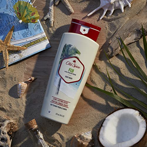 Image of Old Spice Men's Body Wash Fiji with Palm Tree, 18 oz (Pack of 8)