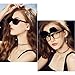 OopsMi Clip On Sunglasses Over Prescription Glasses Polarized Men Women Flip Up (Black Lens)