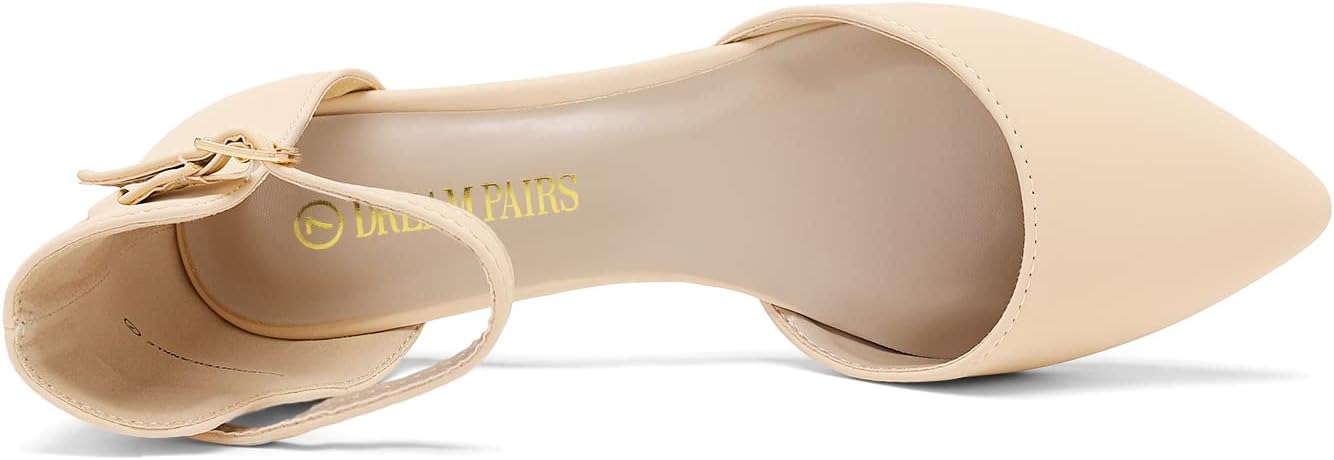 DREAM PAIRS Flapointed Women's Casual D'Orsay Pointed Plain Ballet Comfort Soft Slip On Flats Shoes - Image 4