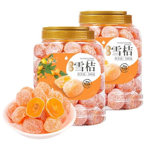 天山雪桔 500g/缶 新疆天山雪ミカン 氷砂糖金柑干 甘酸っぱくておいしい 新疆特産品 果物の砂糖漬けおやつ レジャー軽食 お茶入れ ドライフルーツ インスタント 果物の砂糖漬け 果物の乾燥 健康栄養果物の乾燥 即席金柑(500g*2缶)