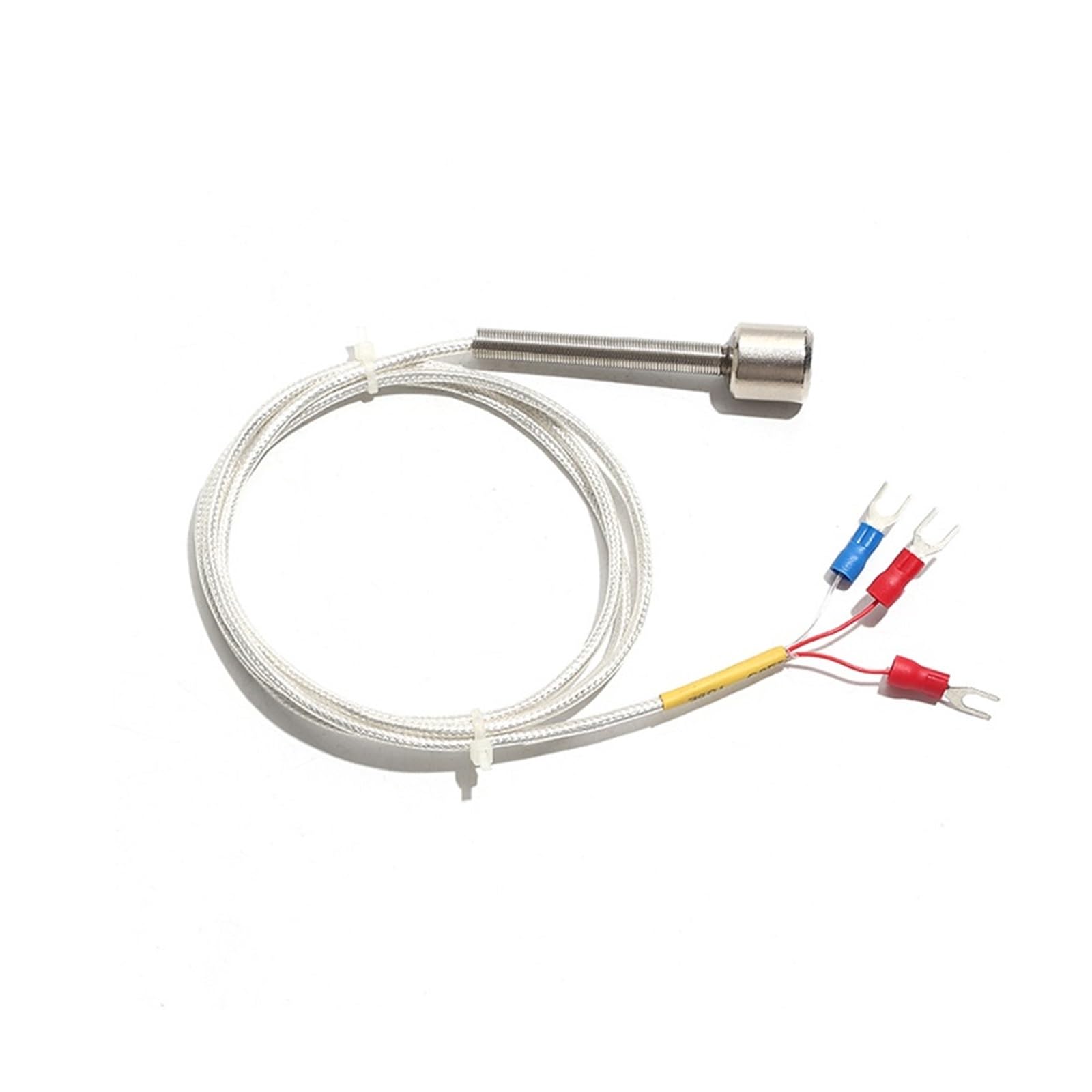 Termopar tipo K, Sonda de adsorción magnética alta resistencia tipo PT100 Sensor térmica industrial -60-80 ℃/-60-180 ℃/-60-350 ℃ 1M-5M(-60-180c,Cable length 5M)