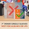 SPINCARE 100x 7 Inch Single 45 RPM UV Protection Outer Vinyl Record Sleeves Density Strong Polyethylene Archival Plastic Vinyl Record Storage Covers for 7” 45 RPM Singles #1