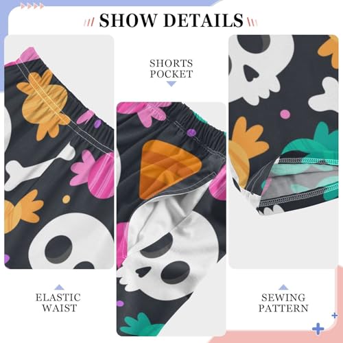 Skull Candy Boys Pants Boys Athletic Pants Long Pant for Boywith Pockets Wide-Leg Size 6-14Y4