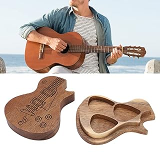 Tomantery Boîte de Rangement pour médiator de Guitare, conteneur de Support de médiator en Bois Massif pour Guitariste… - Les Beatles, Paul McCartney, John Lennon, RIngo Starr, George Harrison Tomantery Boîte de Rangement pour médiator de Guitare, conteneur de Support de médiator en Bois Massif pour Guitariste… – Image 2