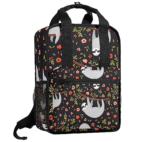 Sac à dos paresseux fille et garçon cartable scolaire multicolore