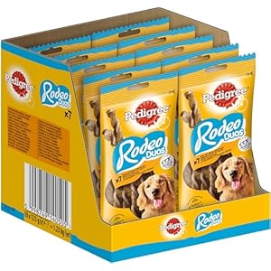 PEDIGREE Rodeo Duos Dog Snacks with Chicken and Breakfast Bacon, Pack of 70