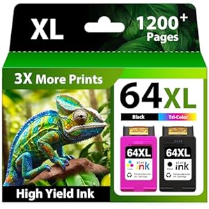 Starink remanufacturado para cartuchos de tinta 64XL de repuesto para cartuchos de tinta HP 64 negro y paquete combinado de colores para impresora HP Envy Photo 7855 7858 7155 7120 7800 6255 7158 7100