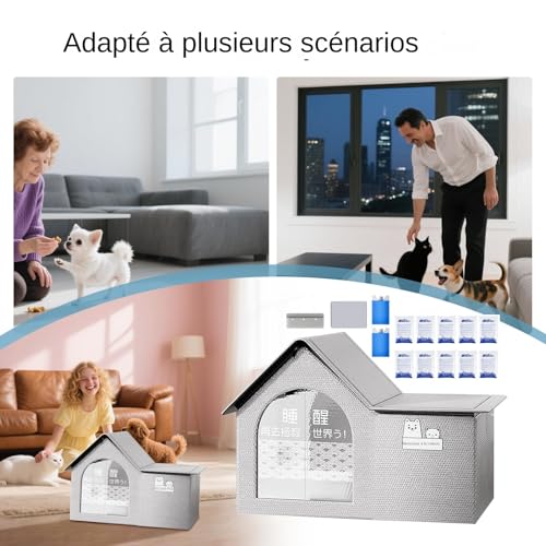 Katzenhaus für den Außenbereich, kühlend, rostfrei, natürliche Frische- Höhle thermisch, wasserdicht und groß für Hunde, Katzen, Schutz im Freien-4