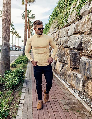 Men Mock Neck Long Sleeve Long Sleeve Turtleneck Men High Neck Shirts For Men Long Sleeve T Shirts Slim Fit Lightweight Long Sleeve Pullover Top Turtleneck T-Shirt Men Mock Neck Christmas Sweater #TOP1