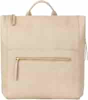 FAWN DESIGN Diaper Bag, Square Faux Leather Diaper Bag Backpack, Adjustable Detachable Straps, 12 Pockets and Laptop Sleeve, Vegan Leather, Large Capacity Baby Bag for Mom, 15 x 12 x 8 inches, Beige : Baby