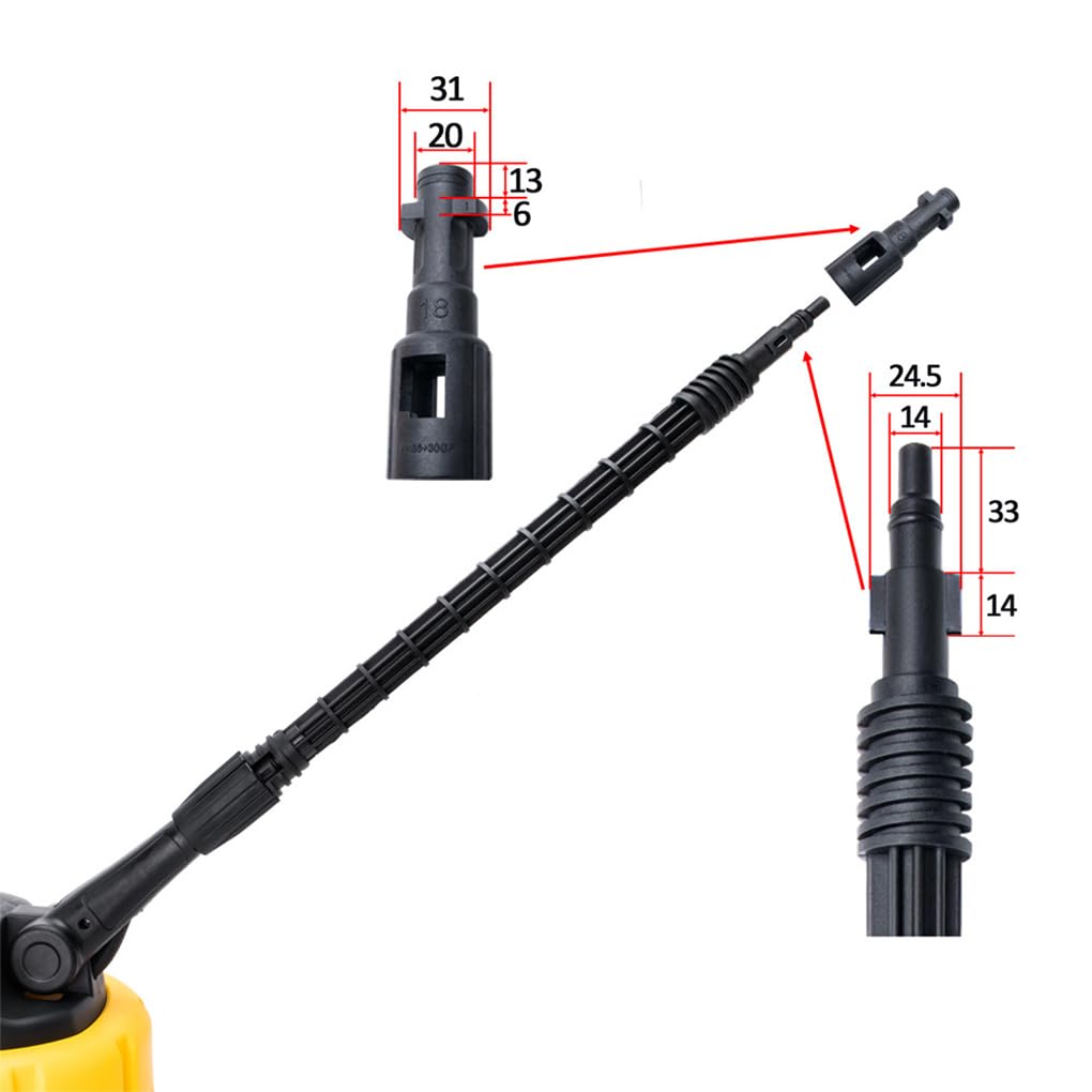 Cepillo Giratorio de Mango Largo para Limpiador de Patio K3, Accesorios para hidrolavadoras, ABS, para K4