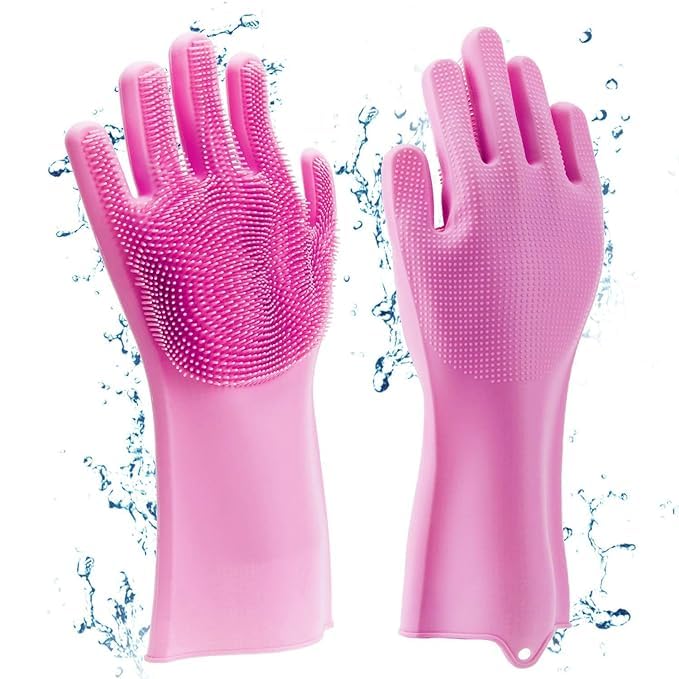 See full amazon price history chart for THE PAGH® Silicone Cleaning Hand Gloves for Kitchen Dishwashing and Pet Grooming, Washing Dish, Car, Bathroom (Multicolour) -Pack of 1 Pair THE PAGH® Silicone Cleaning Hand Gloves for Kitchen Dishwashing and Pet Grooming, Washing Dish, Car, Bathroom (Multicolour) -Pack of 1 Pair (B0CP9M1J8K) Amazon Price History, Amazon Price Tracker